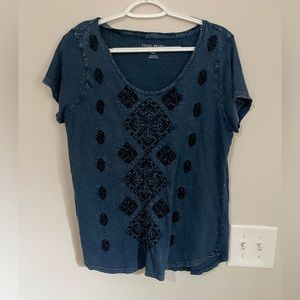 Lucky brand embroidered shirt